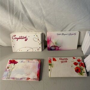 Assorted Floral & Occasion Note Card Sets - Multicolor